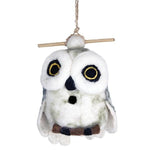 Felt Birdhouse - Snowy Owl