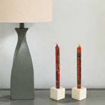 Set of Three Boxed Tall Hand-Painted Candles - Bongazi Design