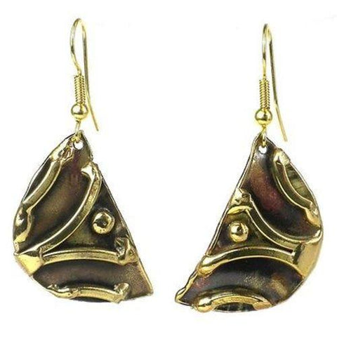 Handmade Brass Arches Earrings