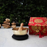 Meditation Bowl Box: 3'' Red Lotus