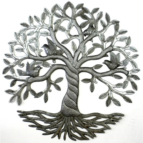 Twisted Tree of Life Metal Wall Art