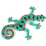 Spotted Metal Gecko - 8"