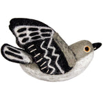 Felt Bird Garden Ornament - Mockingbird