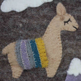 Hand Crafted Felt: Llama Pouch