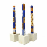 Tall Hand Painted Candles - Three in Box - Durra Design