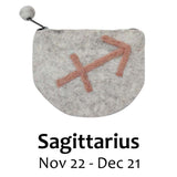 Felt Sagittarius Zodiac Coin Purse