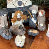 Felted Nativity 12-Piece Set
