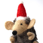 Hand Felted Christmas Ornament: Hedgehog