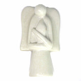 Angel Soapstone Sculpture with Eternal Light
