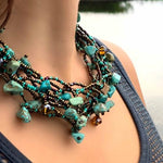 Chunky Stone Necklace - Turquoise