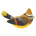 Felt Bird Garden Ornament - Cedar Waxwing