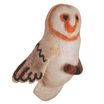 Felt Bird Garden Ornament - Barn Owl