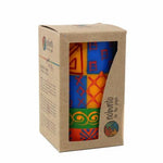 Single Boxed Hand-Painted Pillar Candle - Shahida Design