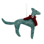 Greyhound Felt Ornament