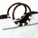 Upcycled White Tote Bag