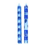 Tall Hand Painted Candles - Pair -Feruzi Design