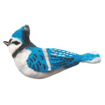 Felt Bird Garden Ornament - Blue Jay