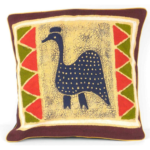 Handmade Guinea Fowl Batik Cushion Cover