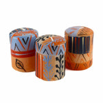 Hand Painted Candles in Uzushi Design (box of three)