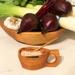 Reclaimed Olive Wood Salt Pot