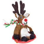 Dasher Jr Reindeer Felt Ornament