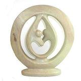 Natural Soapstone 10-inch Lover's Embrace Sculpture