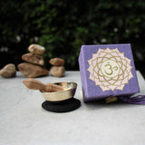 Mini Meditation Bowl Box: 2" Crown Chakra