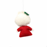 Hand Felted Christmas Ornament: Mrs. Claus