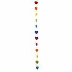 Hand Crafted Felt from Nepal: Hearts Garland, Multicolored