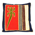 Handmade Red Lizard Batik Cushion Cover