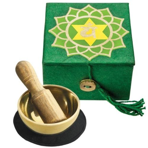 Mini Meditation Bowl Box: 2" Heart Chakra