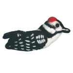 Felt Bird Garden Ornament - Downy Woodpecker