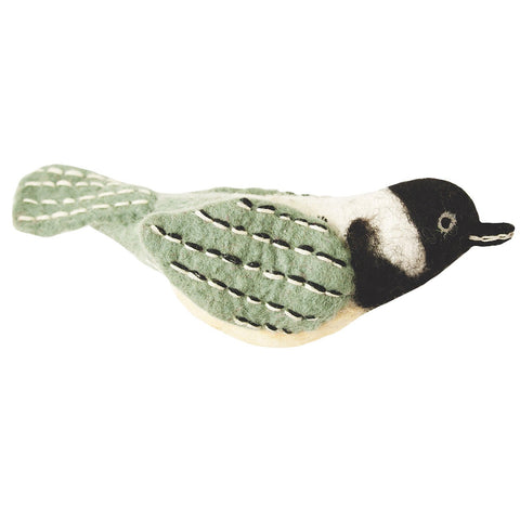 Felt Bird Garden Ornament - Chickadee