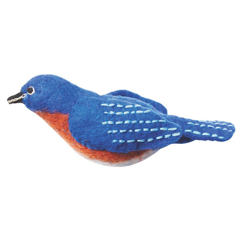 Felt Bird Garden Ornament -  Bluebird