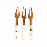 Simple Batik Olive Wood Fork Set of 3