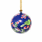 Handpainted Petite Ornament Bright Birds, 1-inch - Pack of 3