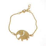 Elephant Brass Bracelet