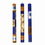 Tall Hand Painted Candles - Three in Box - Durra Design