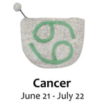 Felt Cancer Zodiac Coin Purse