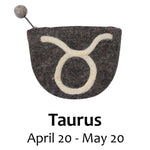 Felt Taurus Zodiac Coin Purse