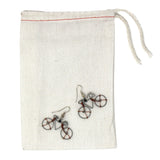 Wire Bicycle Earrings