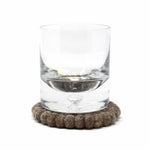Hand Crafted Felt Ball Coasters from Nepal: 4-pack, Dark Grey