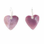 Earrings, Pink Mother of Pearl Hearts